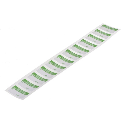 Brady Adhesive Pre-Printed Adhesive Label. Quantity: 120