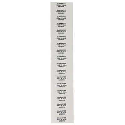 RS PRO Adhesive Pre-Printed Adhesive Label-Guarantee Broken-. Quantity: 180