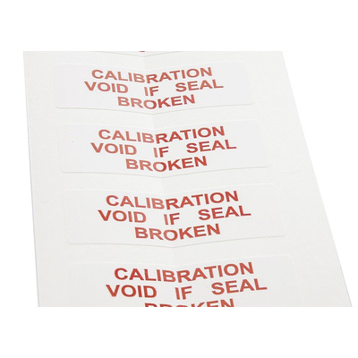 RS PRO Adhesive Pre-Printed Adhesive Label-Guarantee Broken-. Quantity: 180