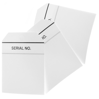 RS PRO Pre-Printed Tie Label-Serial No.-. Quantity: 50