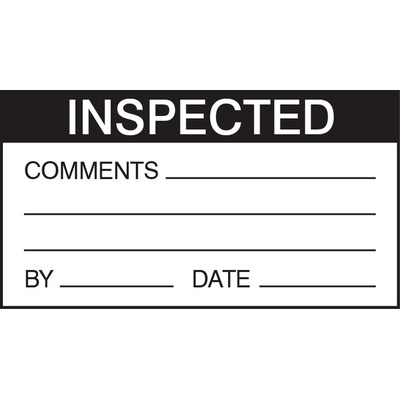 RS PRO Adhesive Pre-Printed Adhesive Label-Inspected-. Quantity: 30