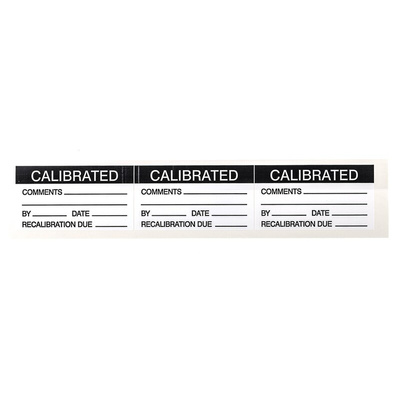 RS PRO Adhesive Pre-Printed Adhesive Label-Calibrated-. Quantity: 30