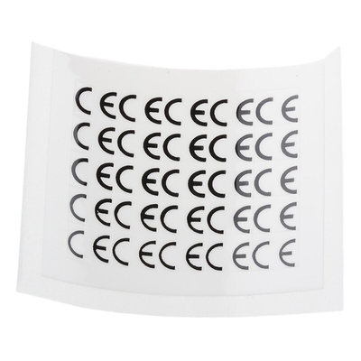 RS PRO Adhesive Pre-Printed Adhesive Label-CE-. Quantity: 500