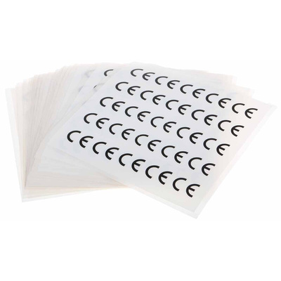 RS PRO Adhesive Pre-Printed Adhesive Label-CE-. Quantity: 500