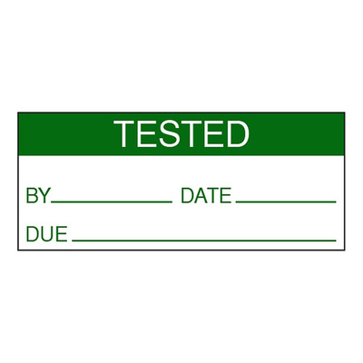 RS PRO Adhesive Pre-Printed Adhesive Label-Tested-. Quantity: 140