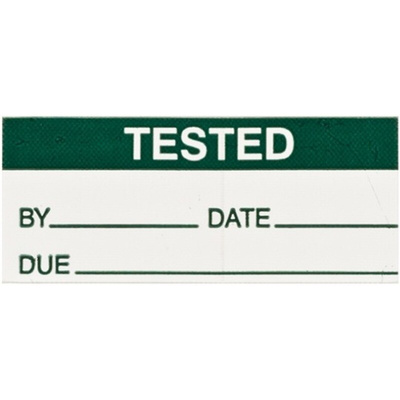 RS PRO Adhesive Pre-Printed Adhesive Label-Tested-. Quantity: 140