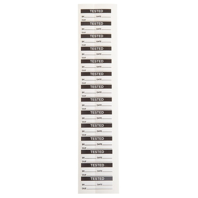 RS PRO Adhesive Pre-Printed Adhesive Label-Tested-. Quantity: 140
