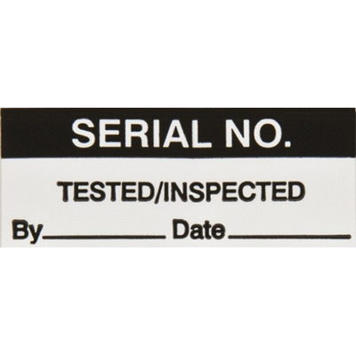 RS PRO Adhesive Pre-Printed Adhesive Label-Serial No-. Quantity: 140
