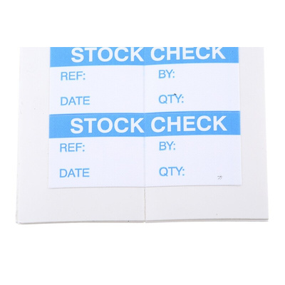 RS PRO Adhesive Pre-Printed Adhesive Label-Stock Check-. Quantity: 140