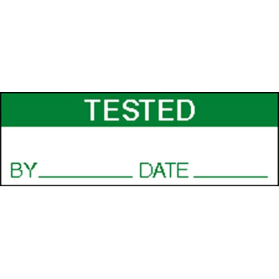 RS PRO Adhesive Pre-Printed Adhesive Label-Tested-. Quantity: 170