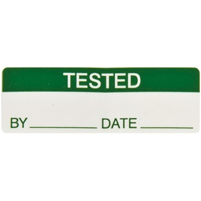RS PRO Adhesive Pre-Printed Adhesive Label-Tested-. Quantity: 170