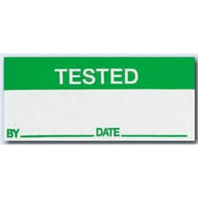 RS PRO Adhesive Pre-Printed Adhesive Label-Tested-. Quantity: 170