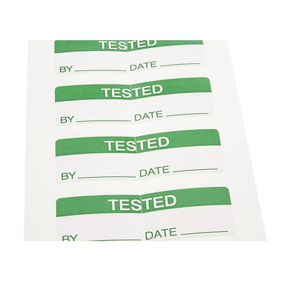 RS PRO Adhesive Pre-Printed Adhesive Label-Tested-. Quantity: 170