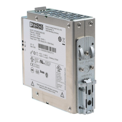 Phoenix Contact DIN Rail UPS Uninterruptible Power Supply, 24V dc Output