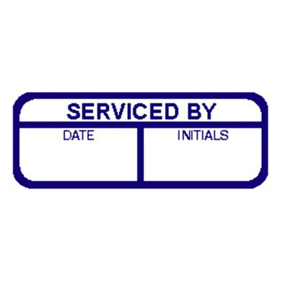 RS PRO Adhesive Pre-Printed Label-Serviced By-. Quantity: 120