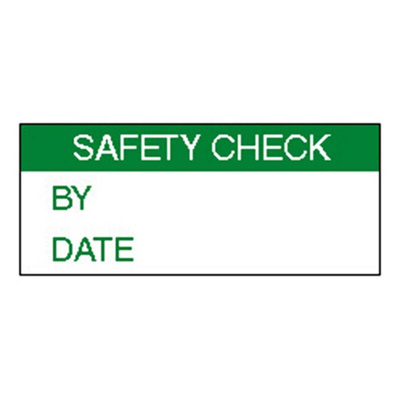 RS PRO Adhesive Pre-Printed Adhesive Label-Safety Check-. Quantity: 140