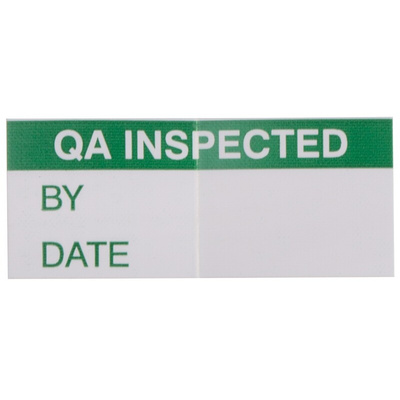 RS PRO Adhesive Pre-Printed Adhesive Label-QA Inspected-. Quantity: 140