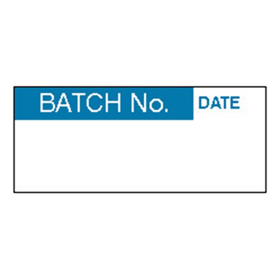 RS PRO Adhesive Pre-Printed Adhesive Label-Batch No.-. Quantity: 140