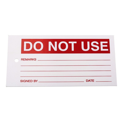 RS PRO Pre-Printed Label. Quantity: 1