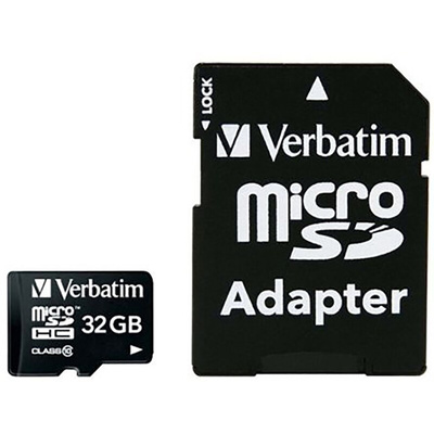 Verbatim 32 GB MicroSDHC Micro SD Card, Class 10, UHS-1 U1