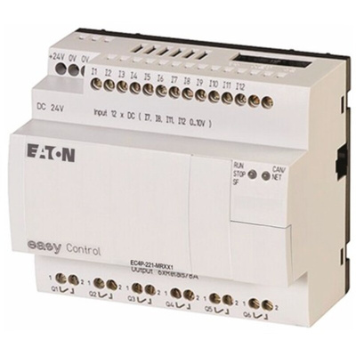 Eaton Easy Series Logic Module for Use with easyControl, 24 V dc Supply, Relay Output, 12-Input, Analogue, Digital Input