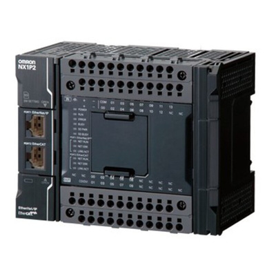 Omron NX1P Series PLC CPU for Use with NX Series EtherCAT Coupler, PNP Output, 14-Input, DC Input