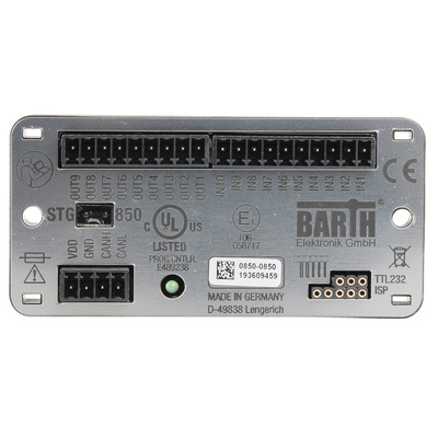 BARTH lococube mini-PLC Series PLC I/O Module for Use with STG-850, 7 → 32 V dc Supply, PWM, Solid State Output,