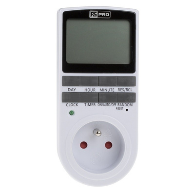 RS PRO Digital Plug-In Time Switch FR 230 V ac