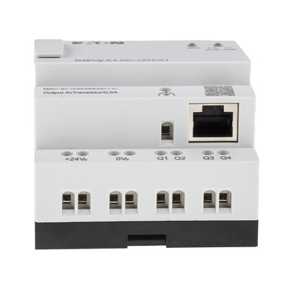 Eaton EasyE4 Series Logic Module, 24 V dc Supply, Transistor Output, 4 (Analogue), 8 (Digital)-Input, Analogue, Digital