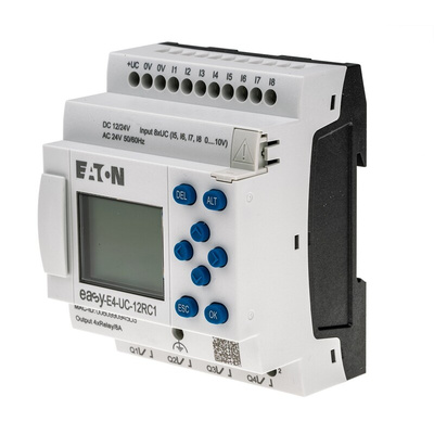 Eaton EasyE4 Series Logic Module, 12 V dc, 24 V dc Supply, Relay Output, 4 (Analogue), 8 (Digital)-Input, Analogue,