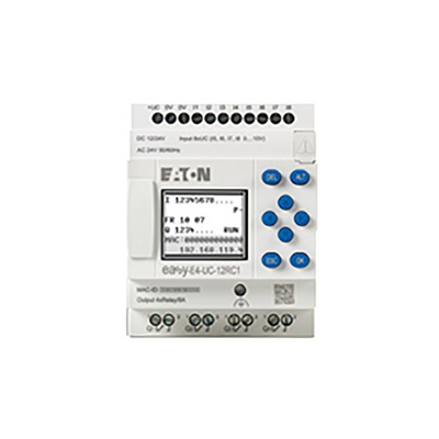 Eaton EasyE4 Series Logic Module, 12 V dc, 24 V dc Supply, Relay Output, 4 (Analogue), 8 (Digital)-Input, Analogue,