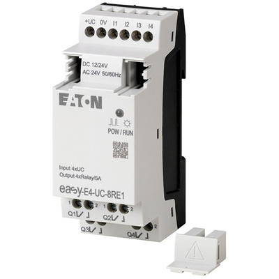 Eaton EasyE4 Series Logic Module, 12 V dc, 24 V dc Supply, Relay Output, 4-Input, Digital Input