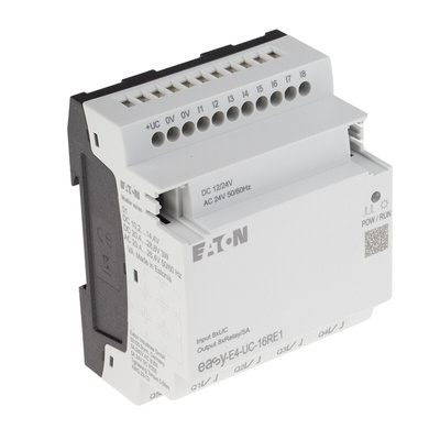 Eaton EasyE4 Series Logic Module, 12 V dc, 24 V dc Supply, Relay Output, 8-Input, Digital Input