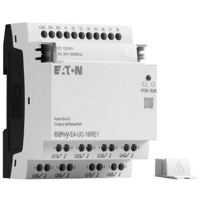 Eaton EasyE4 Series Logic Module, 12 V dc, 24 V dc Supply, Relay Output, 8-Input, Digital Input