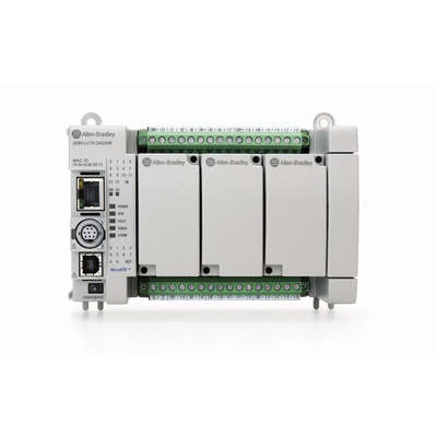Allen Bradley Micro870 Series PLC CPU, Relay Output, 14-Input, Voltage Input
