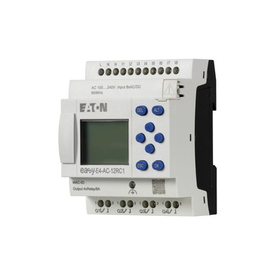 Eaton EasyE4 Series Control Relay, 100 → 240 V ac/dc Supply, Digital, Relay Output, 8-Input, Digital Input
