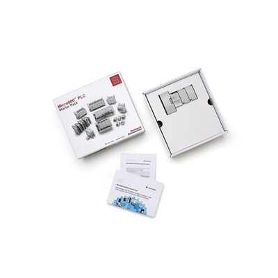 Rockwell Automation Micro 820 Starter Pack - Lite Series PLC CPU Starter Kit for Use with Micro 800 Controllers