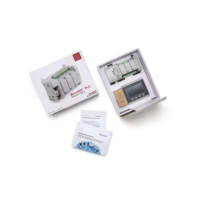 Rockwell Automation Micro 850 Series PLC CPU Starter Kit for Use with Micro 800 Controllers, Digital Output, 14-Input