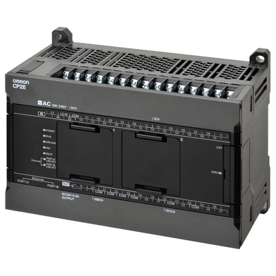 Omron CP2E Series PLC CPU for Use with CP2E Series, Relay Output, 24-Input, Digital Input