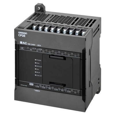 Omron CP2E Series PLC CPU, PNP/NPN Input