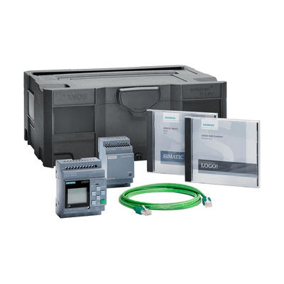 Siemens LOGO! V8.3 Series PLC CPU Starter Kit, 12V dc, 24 V dc Supply, Relay Output, 8-Input, Digital Input