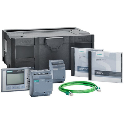 Siemens LOGO! V8.3 Series PLC CPU Starter Kit, 12 → 24 V dc Supply, Relay Output, 12-Input