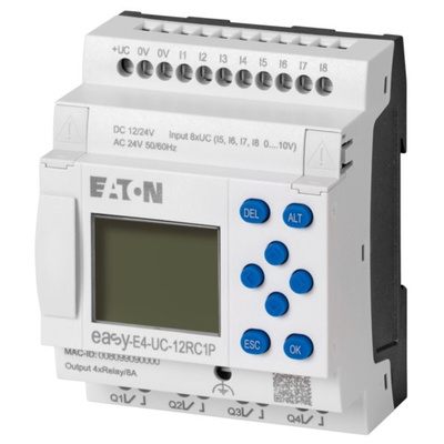 Eaton EasyE4 Series Control Relay, Relay Output, 4-Input, Analog Input