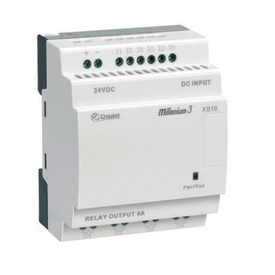 Crouzet Millenium 3 Series Logic Controller, Relay Output, 6-Input, Analog, Digital Input