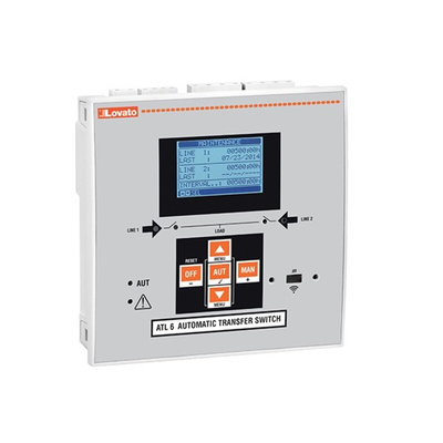 Lovato ATL Series Controller for Use with 2 Power Sources With Three Phase Control, Relay Output, 6-Input, Digital Input
