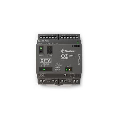 Arduino Opta Lite Series Logic Controller, 12 → 24 V Supply, Relay Output, Analogue, Digital Input