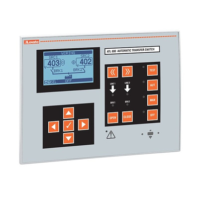 Lovato ATL Series Controller for Use with ATL800, 90 → 264 V ac Supply, Relay Output, 8-Input