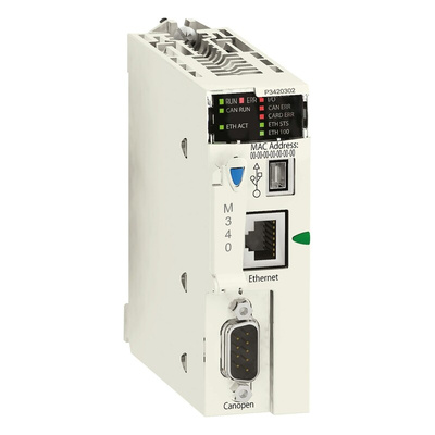Schneider Electric Modicon M340 Series PLC CPU, 24 V dc Supply, Analog, Discrete Input