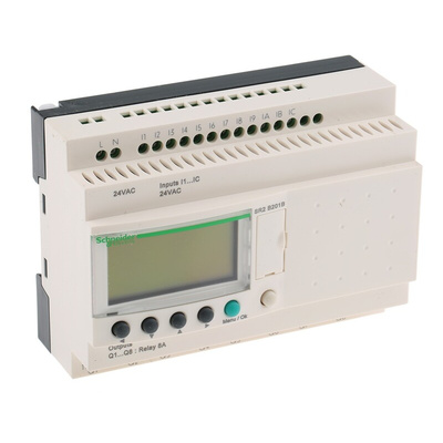 Schneider Electric Zelio Logic Series Logic Module, 24 V ac Supply, Relay Output, 12-Input, Discrete Input