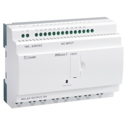 Crouzet Millenium 3 Series Logic Module, 230 V ac Supply, Relay Output, 12-Input, Digital Input